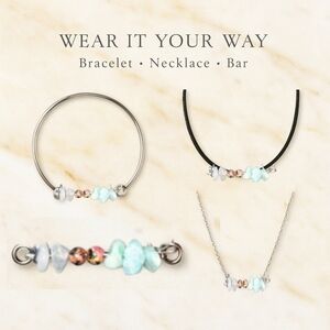 Heart Harmony Vibe Bar – Rose Quartz • Rhodonite • Amazonite